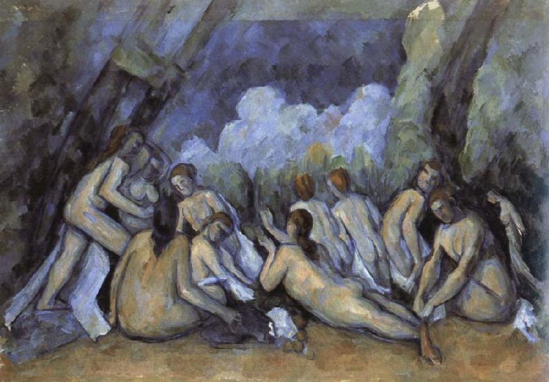 Paul Cezanne les grandes baigneuses Norge oil painting art